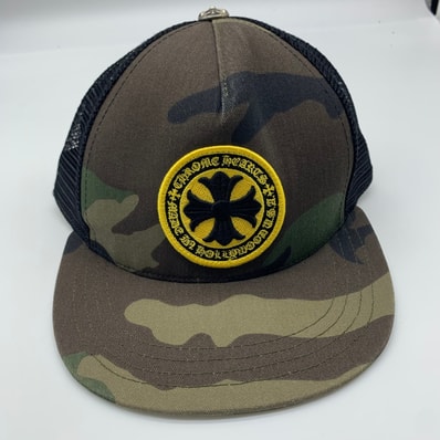 Chrome Hearts Trucker Cap Camo "Black/Khaki"