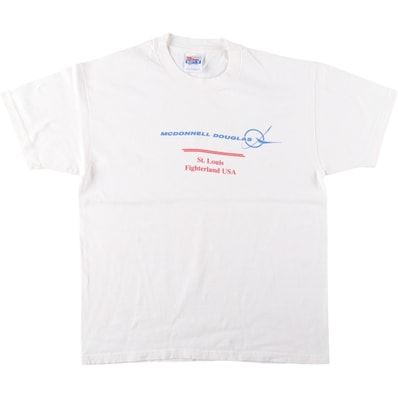 古着 90年代 ヘインズ Hanes BEEFY-T プリントTシャツ USA製 メンズL相当 ヴィンテージ/eaa654399