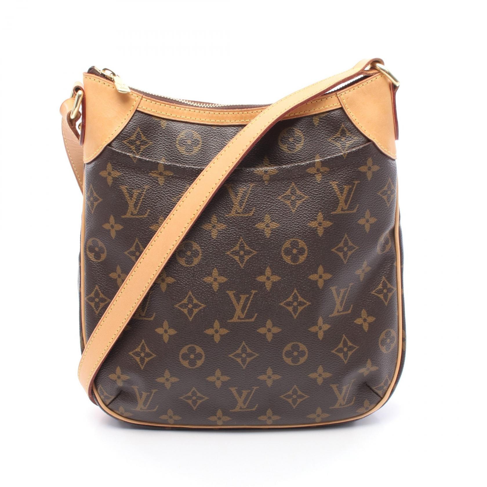 ルイ・ヴィトン LOUIS VUITTON オデオンPM ショルダーバッグ バッグ PVCコーティングキャンバス レザー モノグラム レディース ブラウン系 M56390 【中古】