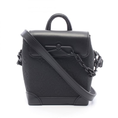 ルイ・ヴィトン LOUIS VUITTON ナノ スチーマー モノグラムトリヨン ノワール ショルダーバッグ バッグ レザー メンズ ブラック系 M82772 【中古】
