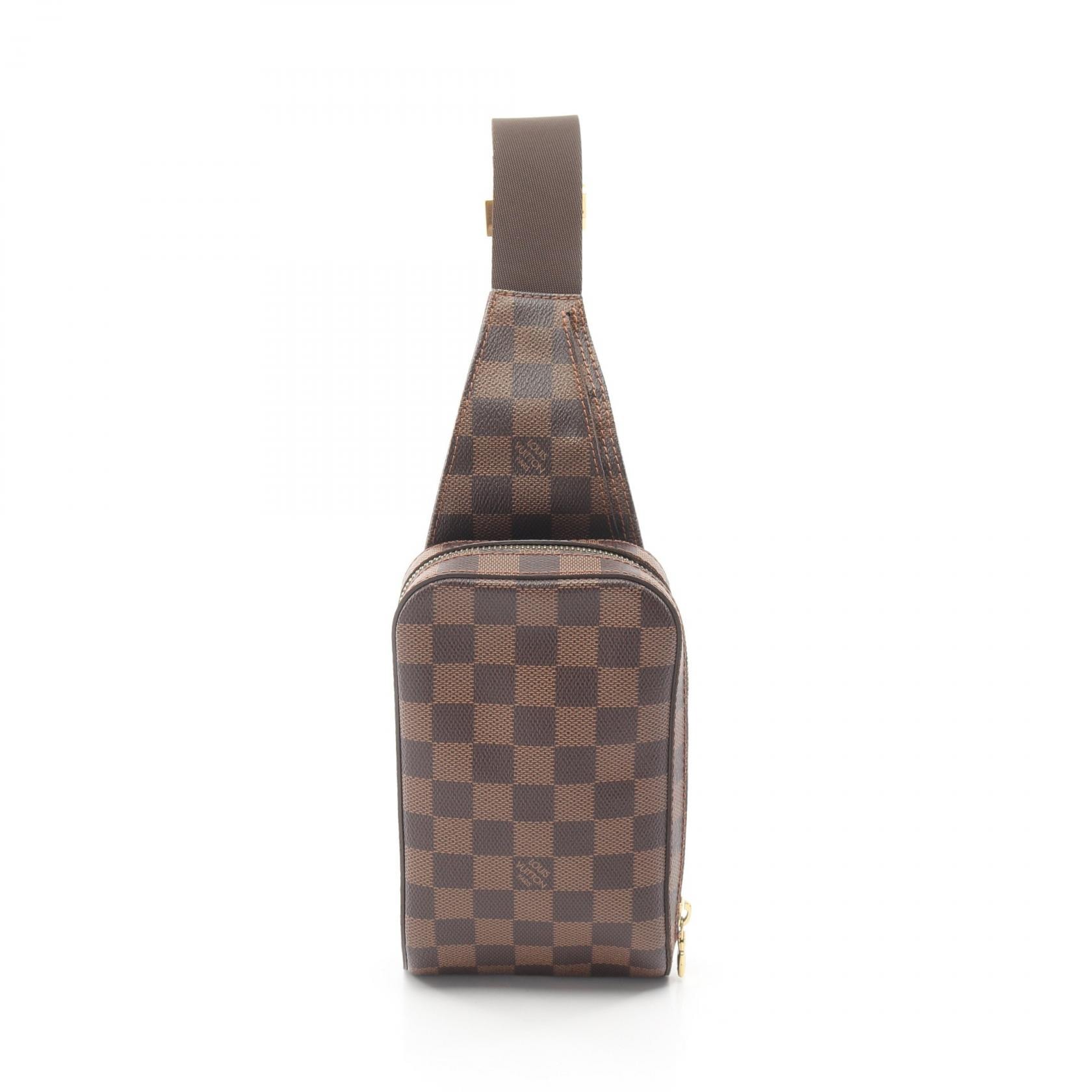 ルイ・ヴィトン LOUIS VUITTON ジェロニモス ウエストバッグ ボディバッグ バッグ PVCコーティングキャンバス ダミエ エベヌ メンズ レディース ブラウン系 N51994 【中古】