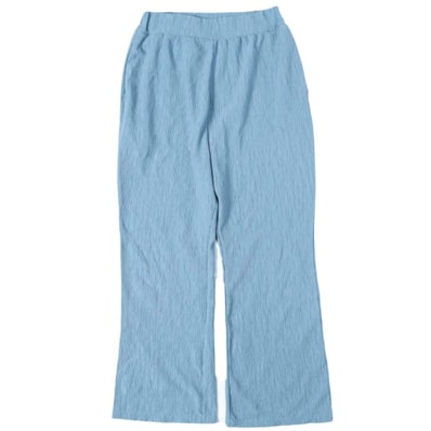 Ray BEAMS レイビームス 20SS ワッシャーイージーパンツ 63-23-0347-370 1 BLUE プリーツ加工 フレア ボトムス g13796