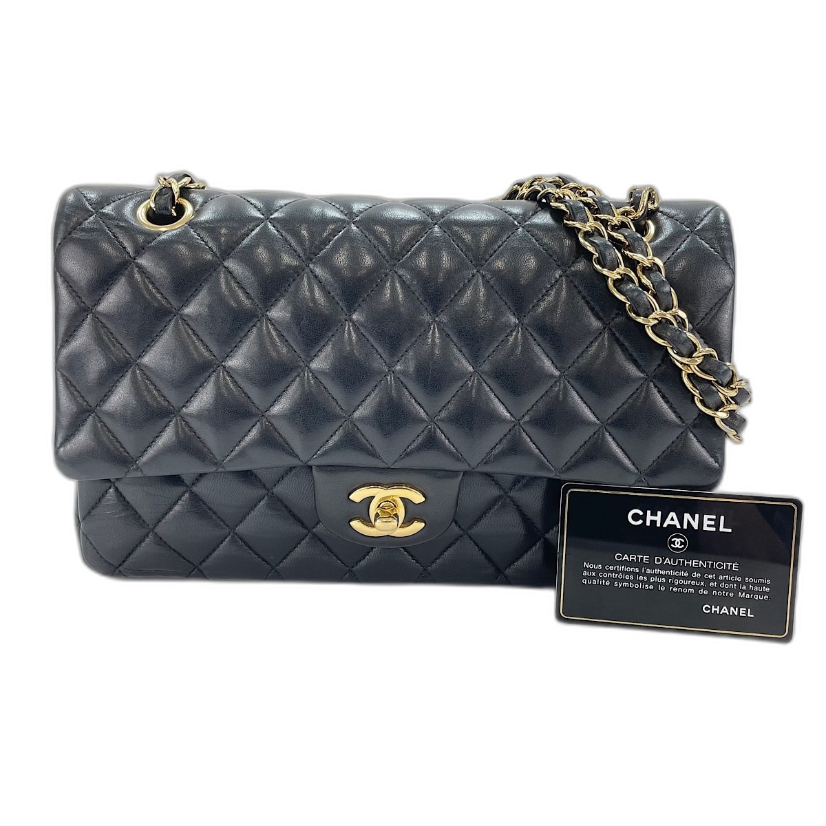 シャネル CHANEL マトラッセ 25 ショルダーバッグ ラムスキン【中古】