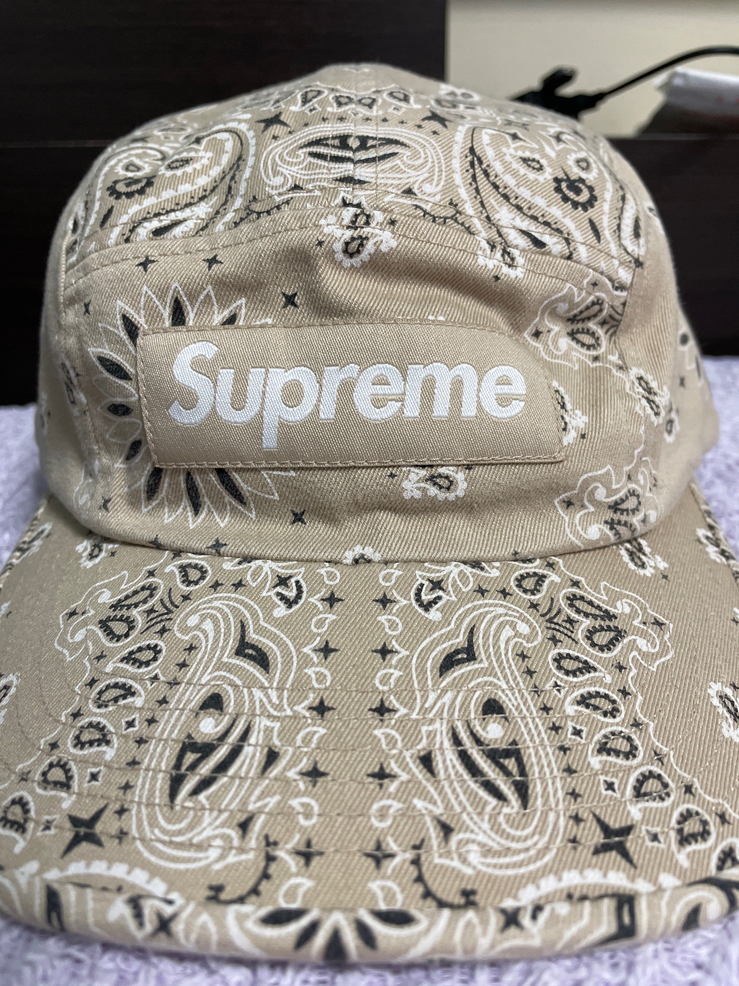 Supreme Bandana Camp Cap "Tan"