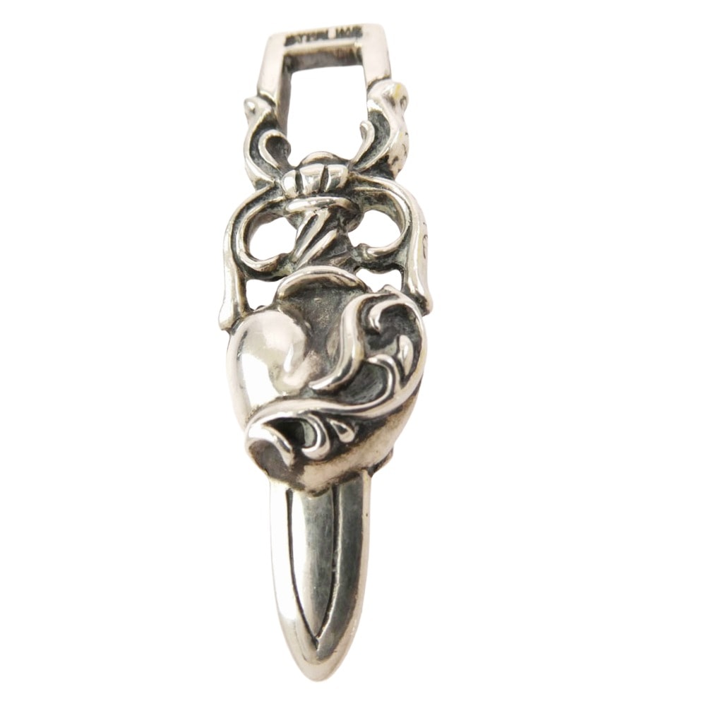 CHROME HEARTS クロムハーツ（原本無） ペンダントトップ HEART DAGGER ハートダガー ペンダントトップ シルバー系【中古】