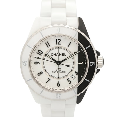 シャネル CHANEL J12 パラドックス キャリバー12.1 腕時計 時計 セラミック メンズ ホワイト系 / ブラック系 H6515 【中古】