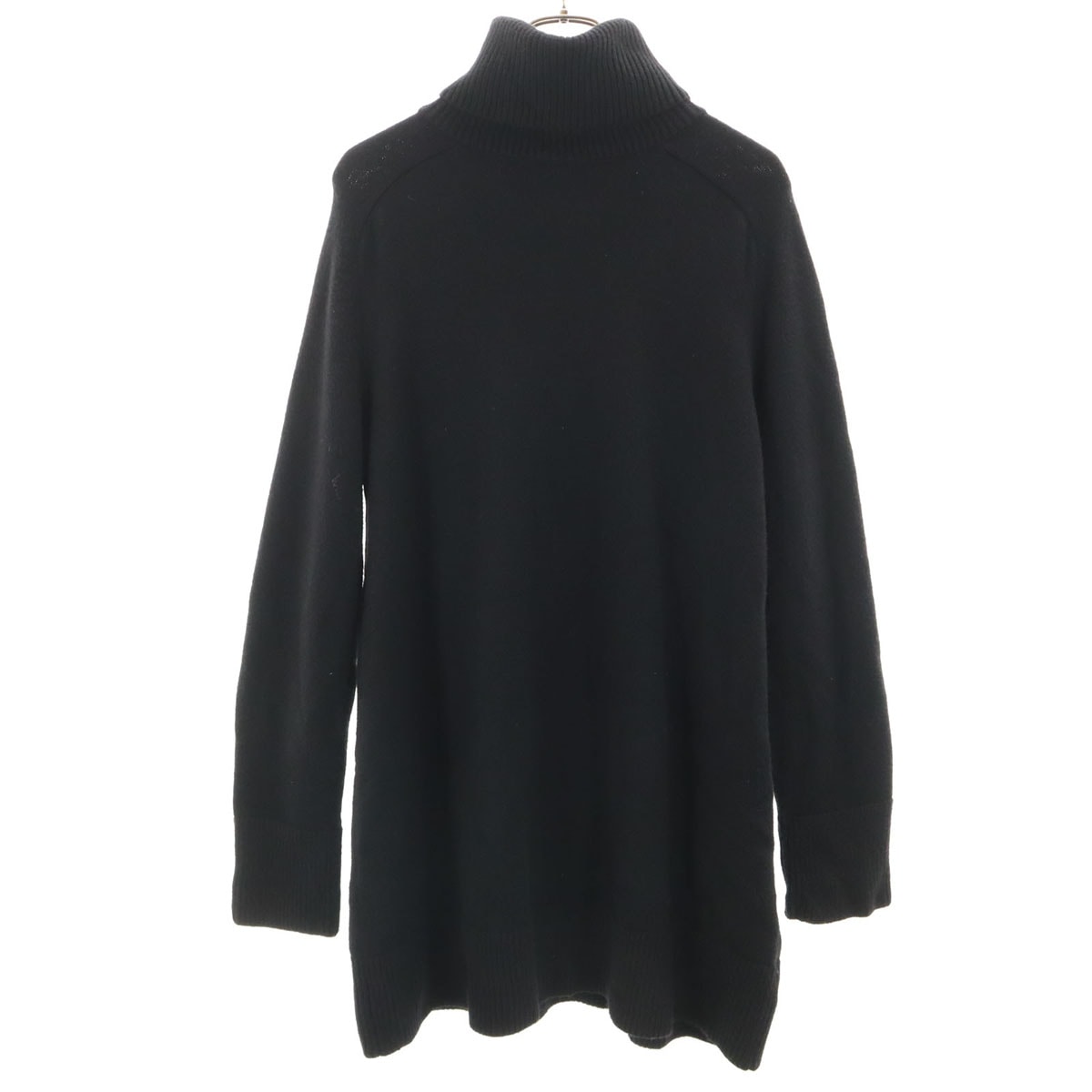 ZARA ザラ 長袖 タートルネック ニット ワンピース L ブラック