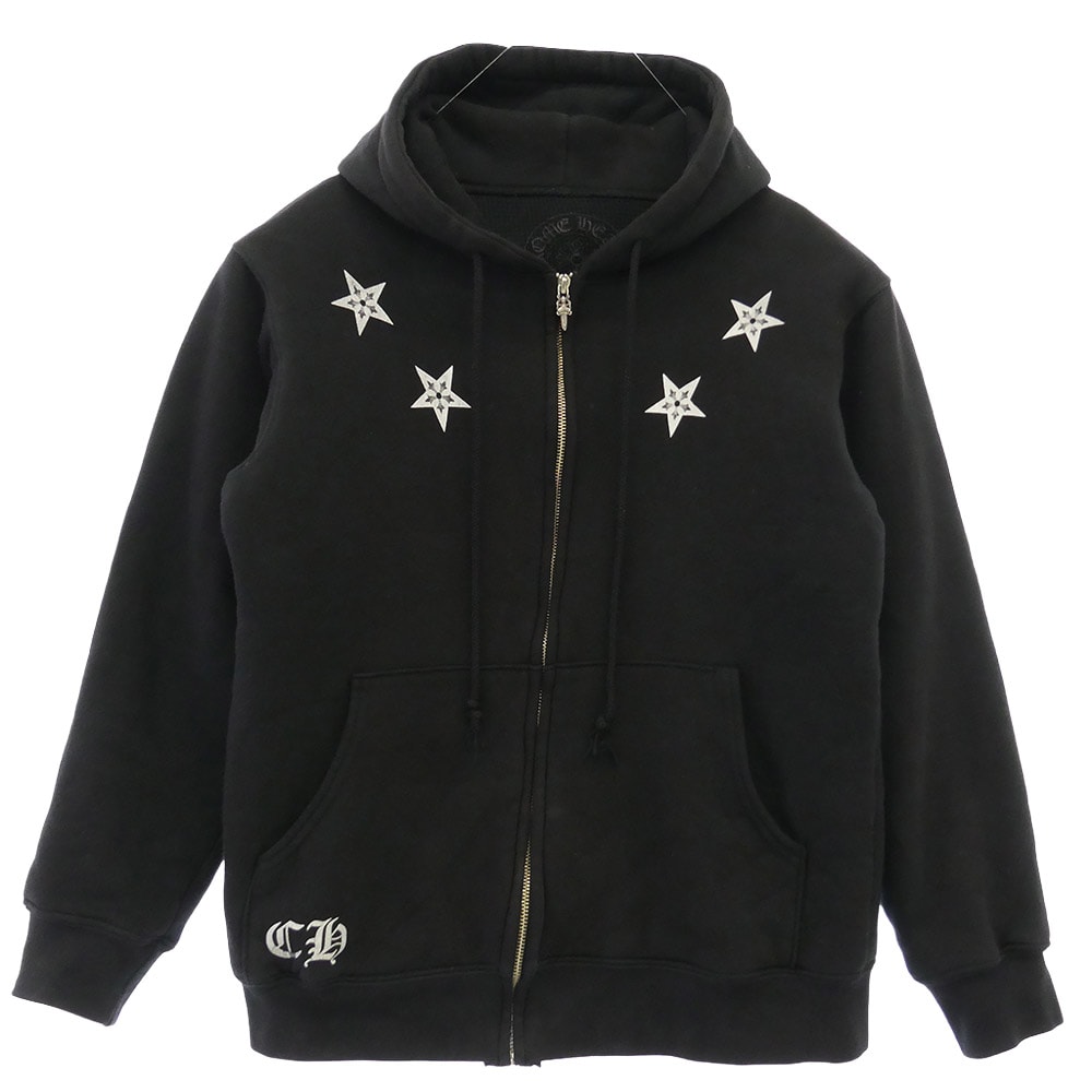 Chrome Hearts Star Zip Hoodie "Black"