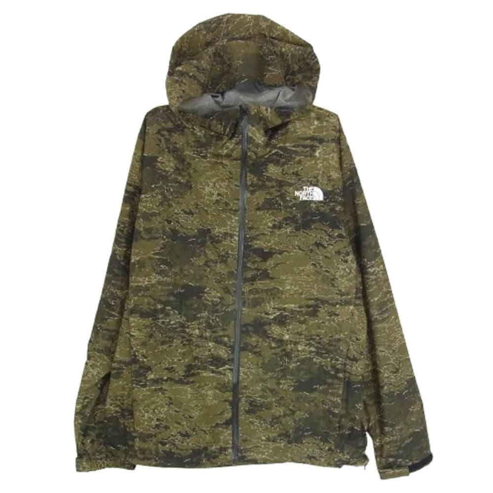 THE NORTH FACE ノースフェイス マウンテンパーカー NP61515 NOVELTY VENTURE JACKET ノベルティ カモフラ ウィンドシェル ベンチャー ジャケット カーキ系 XXL【中古】