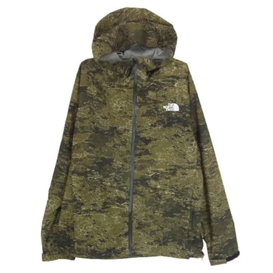 THE NORTH FACE ノースフェイス マウンテンパーカー NP61515 NOVELTY VENTURE JACKET ノベルティ カモフラ ウィンドシェル ベンチャー ジャケット カーキ系 XXL【中古】