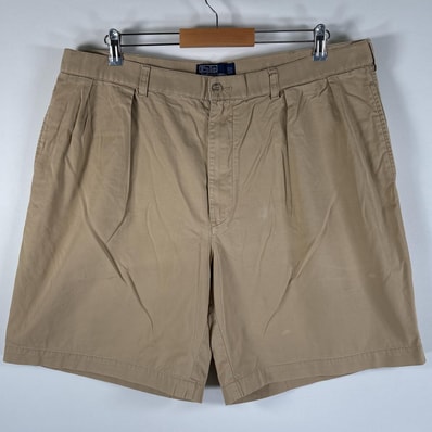 古着 90's/90年代 ポロバイラルフローレン Polo by Ralph Lauren ショートパンツ チノパン ポロチノ 大きいサイズ w40 ベージュ系 メンズ