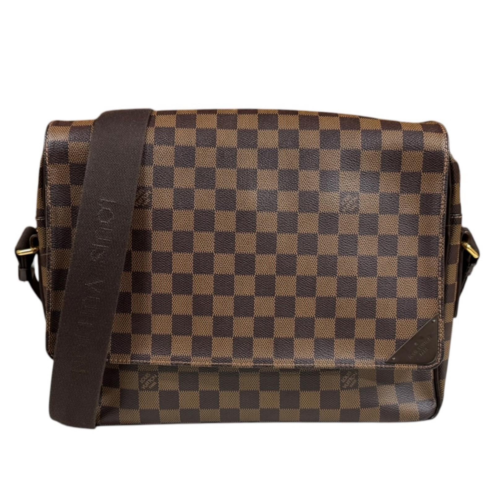 ルイヴィトン シェルトンMM ダミエ ショルダーバッグ ダミエキャンバス N41149 ブラウン メンズ LOUIS VUITTON  中古