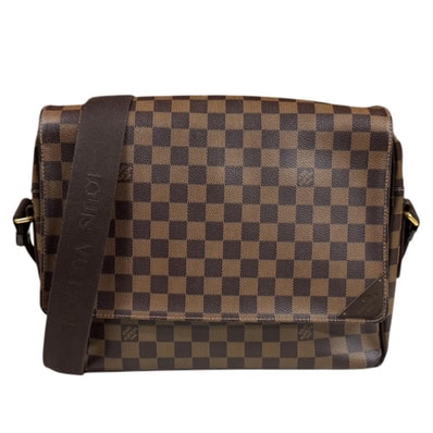ルイヴィトン シェルトンMM ダミエ ショルダーバッグ ダミエキャンバス N41149 ブラウン メンズ LOUIS VUITTON 中古