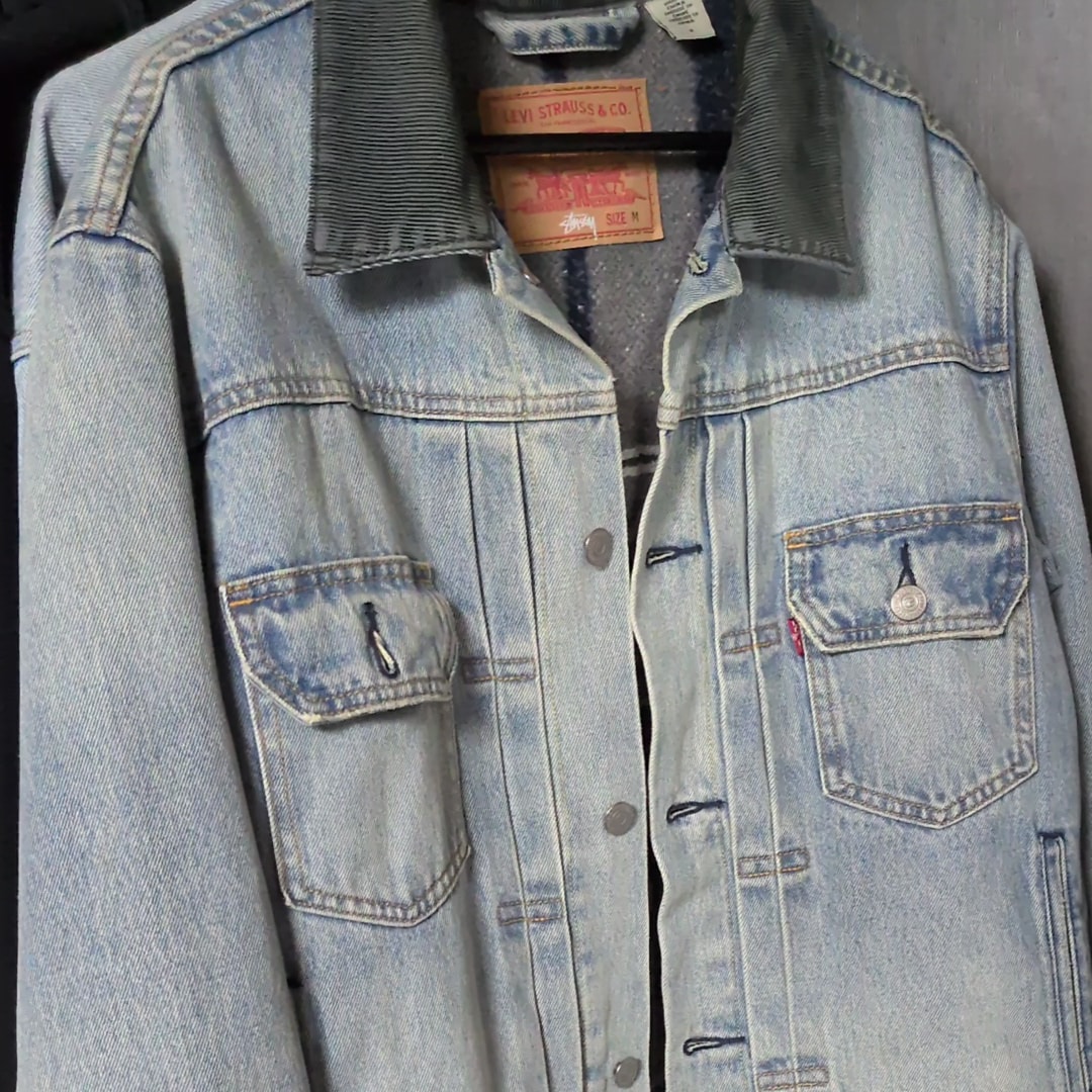 Stussy × LEVI'S Embossed Trucer "Denim" A5215-0000