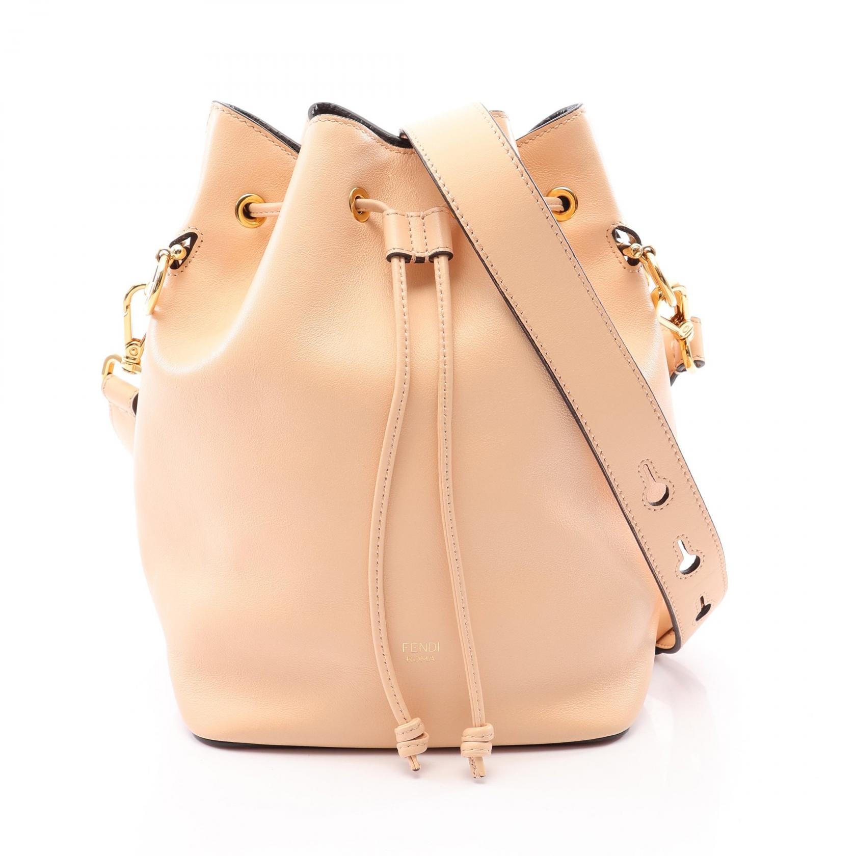 フェンディ FENDI モントレゾール ショルダーバッグ バッグ レザー レディース ベージュ系 8BT298 【中古】