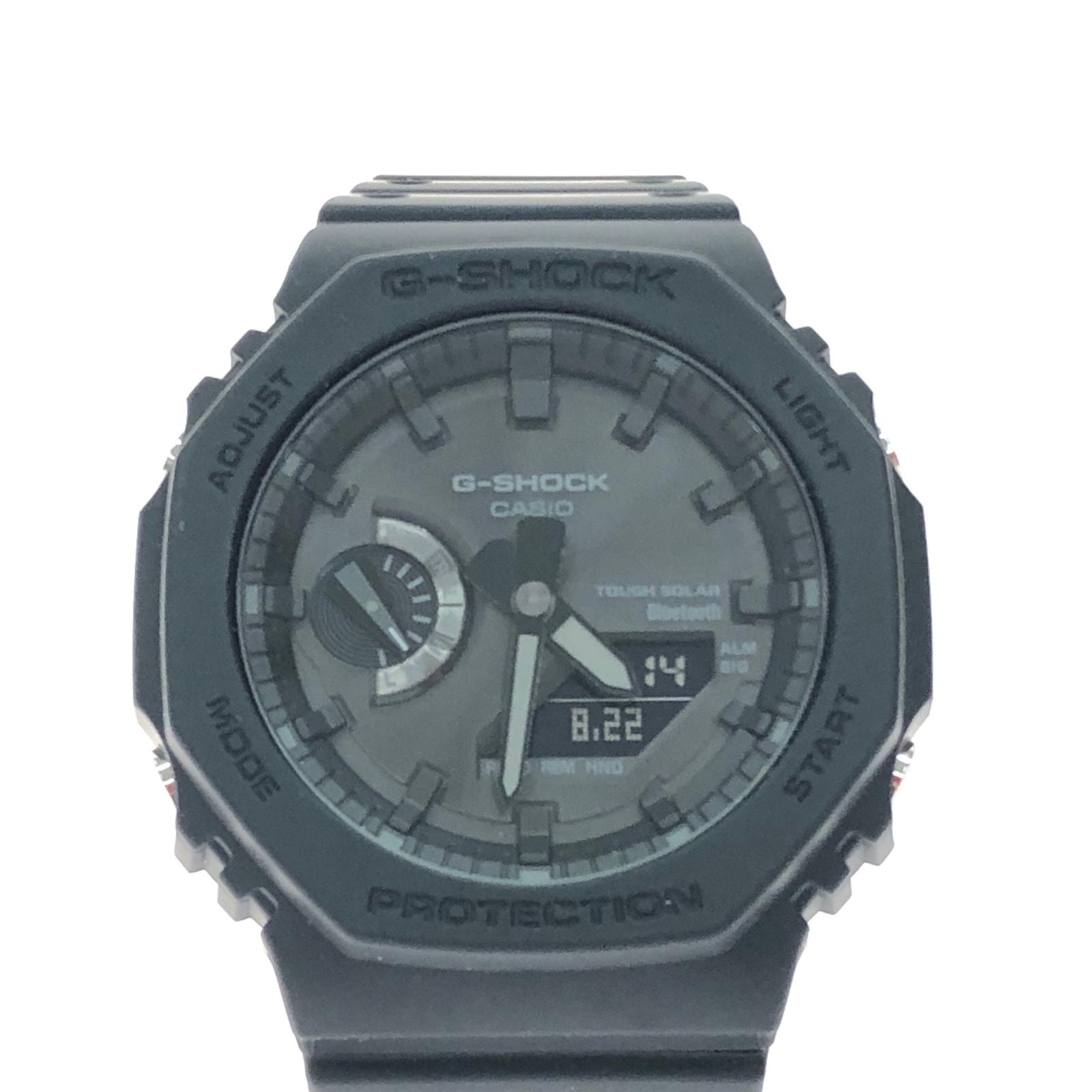 CASIO カシオ メンズ腕時計 クオーツ タフソーラー デジアナ G-SHOCK Gショック スマートフォンリンク GA-B2100 ブラック