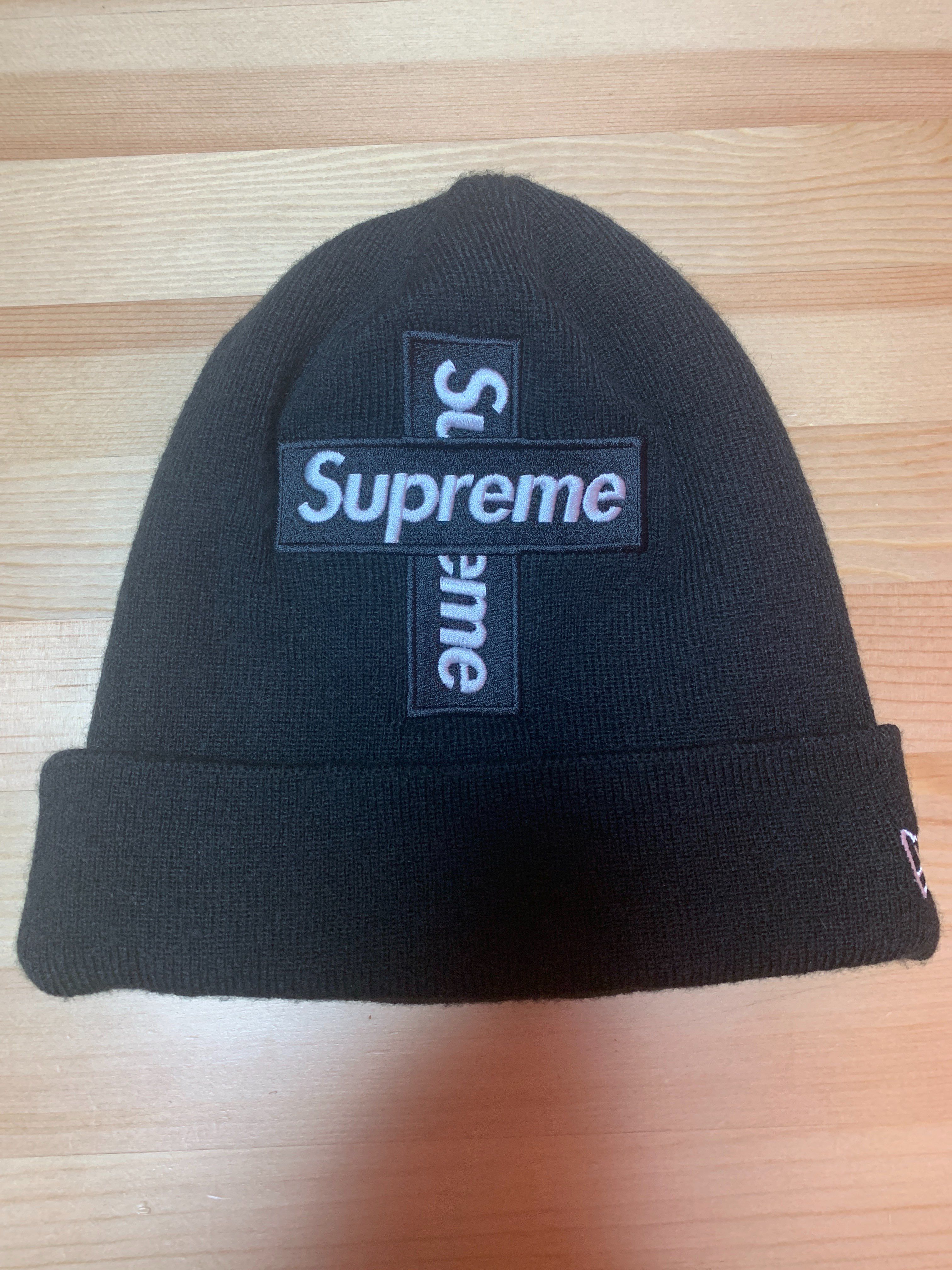 Supreme New Era® Cross Box Logo Beanie "Black"