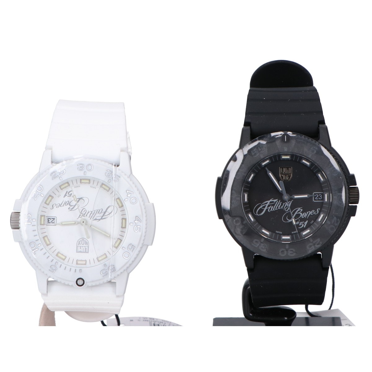 ルミノックス 新品未使用 限定 Ref.3000 FALLINGBONES FE SET ブラックアウト＆ホワイトアウト 2本セット