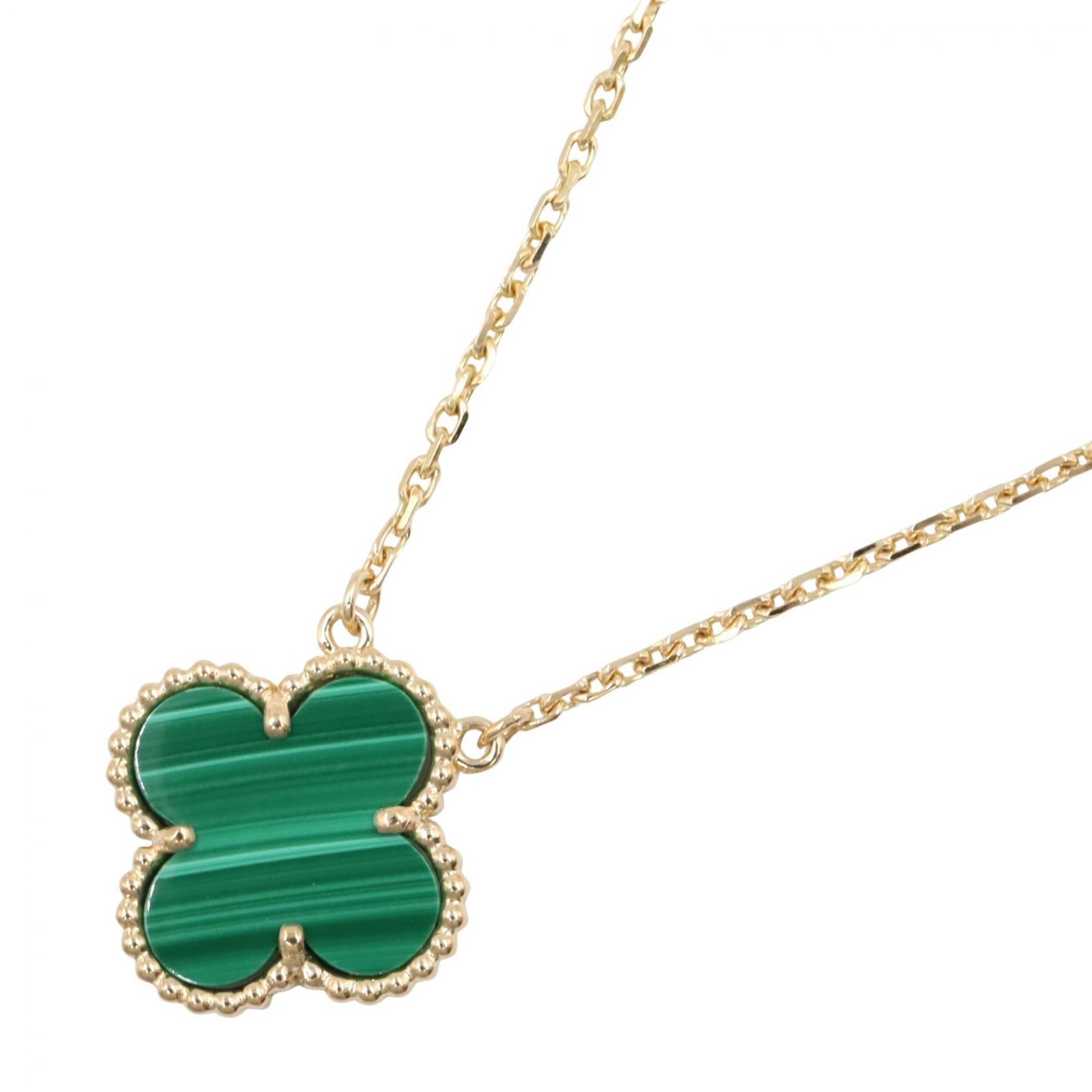 ヴァンクリーフ&アーペル Van Cleef & Arpels ヴィンテージアルハンブラ マラカイト ネックレス ネックレス ジュエリー K18(イエローゴールド) マラカイト レディース ゴールド系 / グリーン系 VCARO9VA00