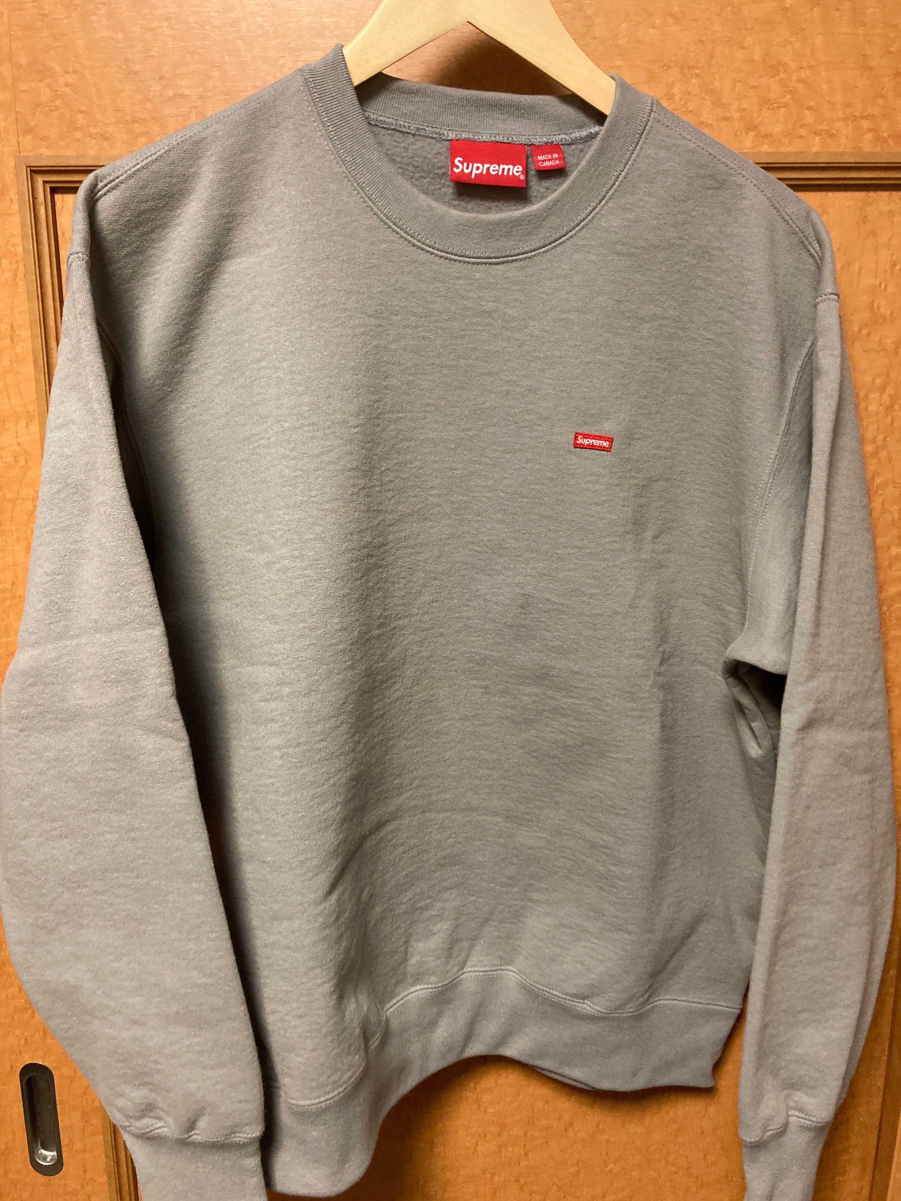 シュプリーム スモール ボックス クルーネック "グレー" (22SS)