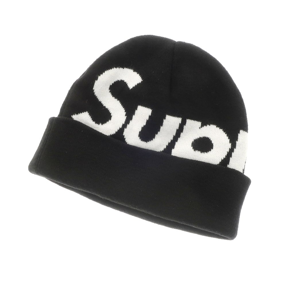 【中古】シュプリーム Supreme ニットキャップ ブラックxホワイト【メンズ】