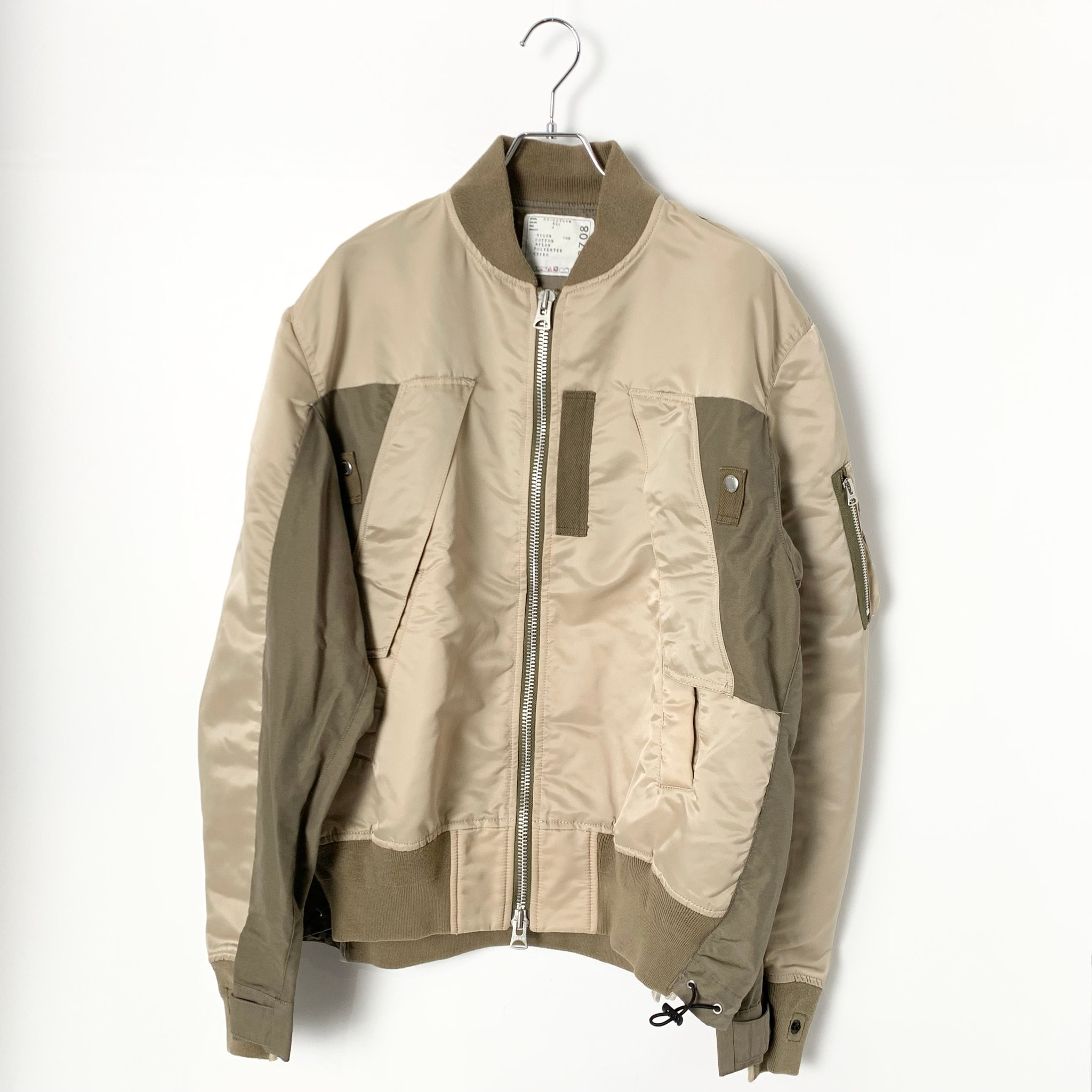 Sacai Nylon Twill Mix Blouson "Beige"