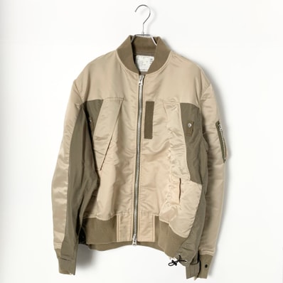 Sacai Nylon Twill Mix Blouson "Beige"