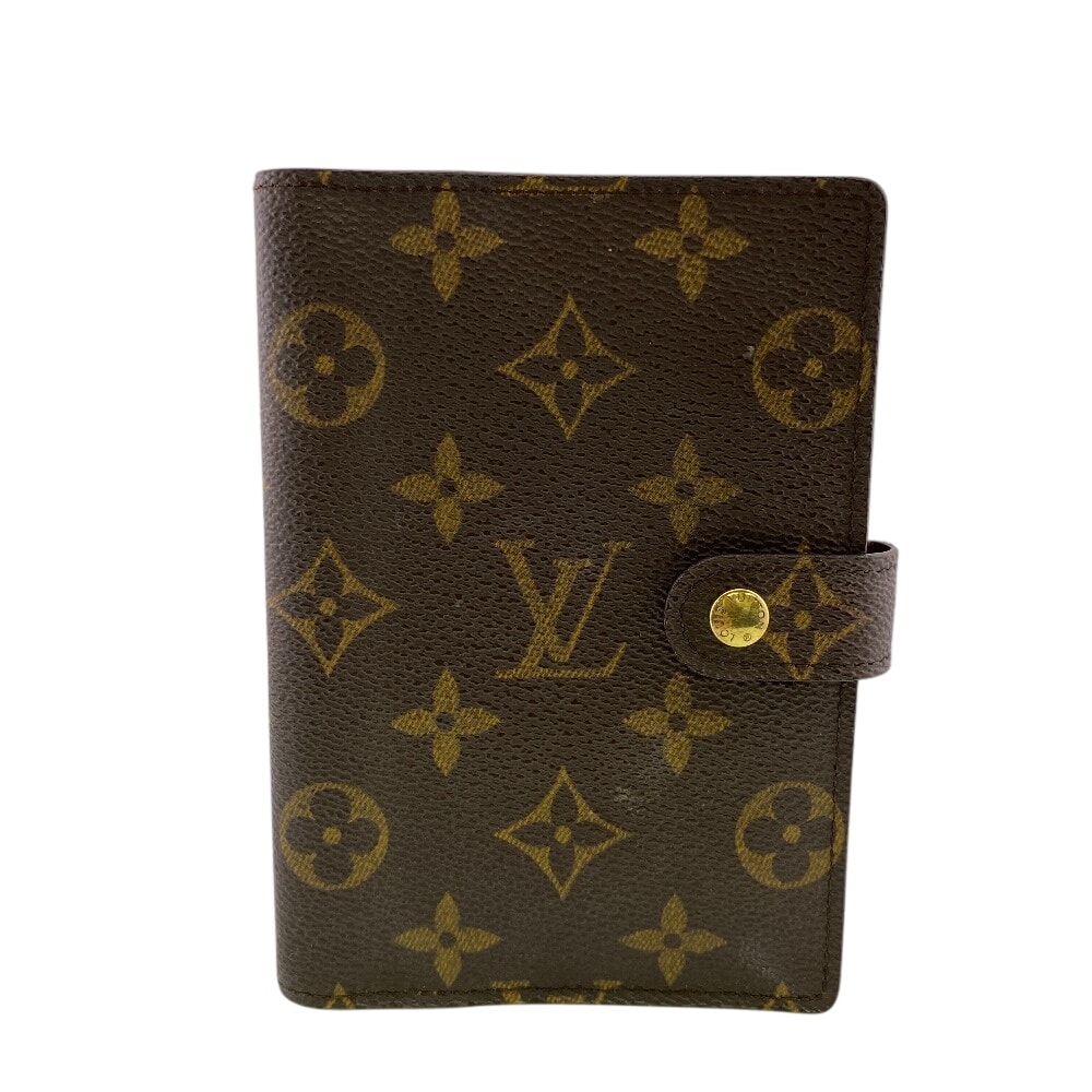 ルイヴィトン LOUIS VUITTON 手帳カバー モノグラム アジェンダPM R20005 ブラウン