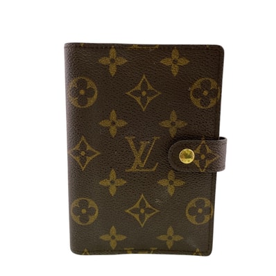 ルイヴィトン LOUIS VUITTON 手帳カバー モノグラム アジェンダPM R20005 ブラウン