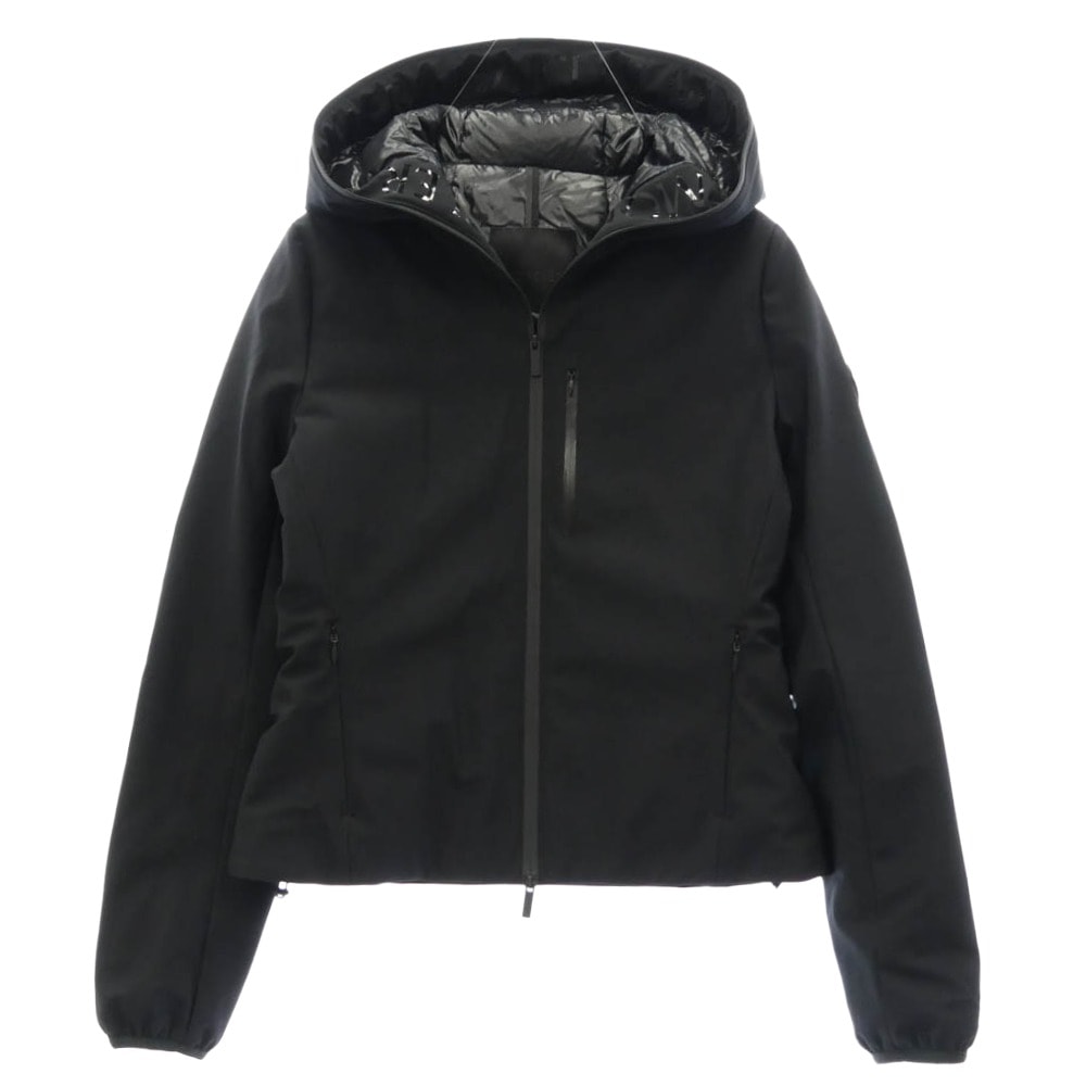 MONCLER モンクレール G20931A00026 539DK ISOETE フード付き 短丈 ダウンジャケット ブラック系 00【中古】