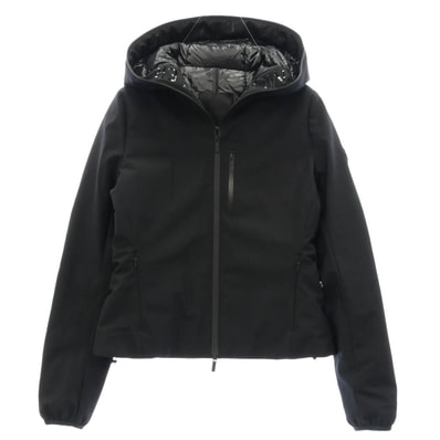 MONCLER モンクレール G20931A00026 539DK ISOETE フード付き 短丈 ダウンジャケット ブラック系 00【中古】