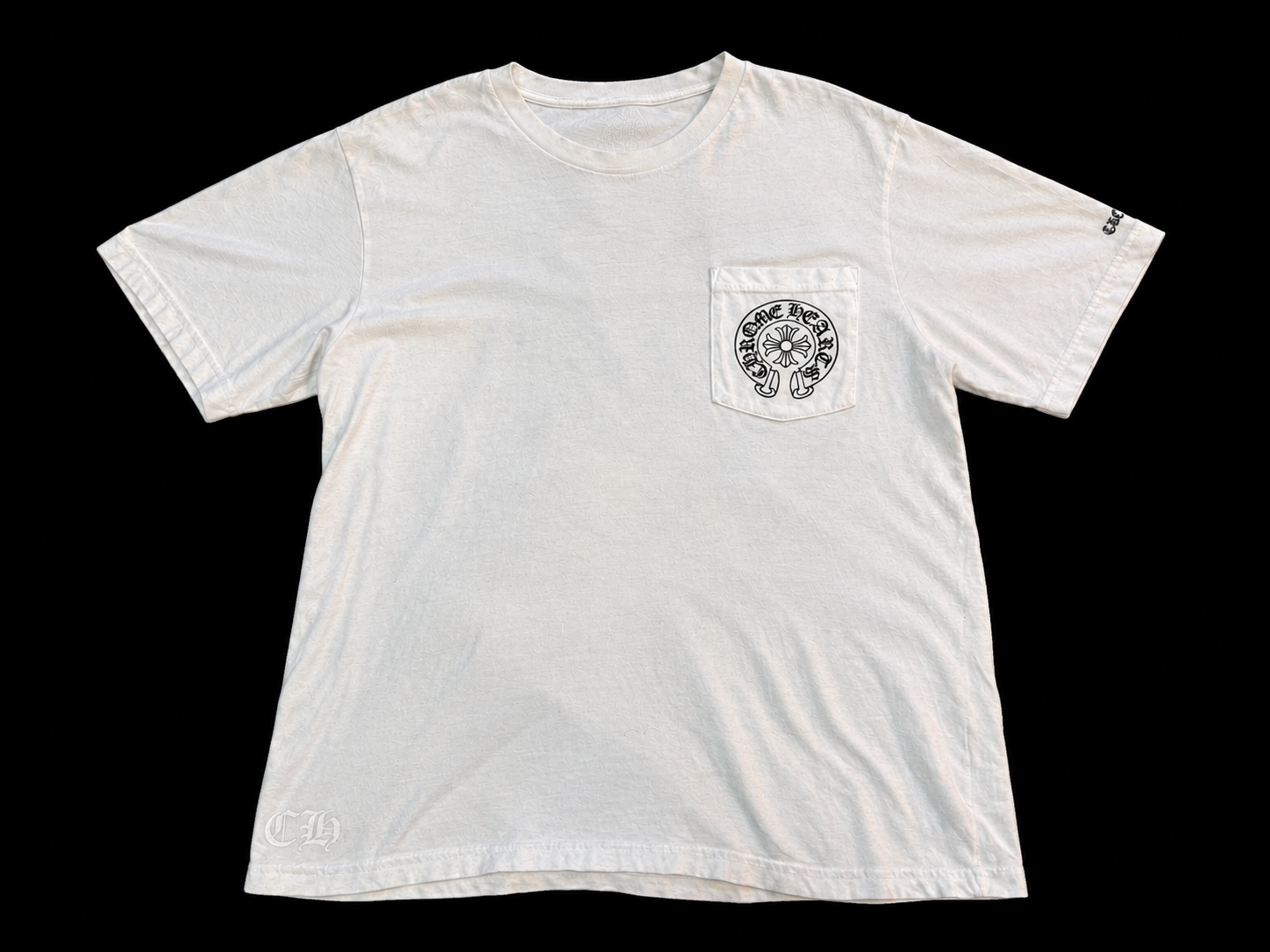 Chrome Hearts Horseshoe Logo Pocket T-Shirt "White"