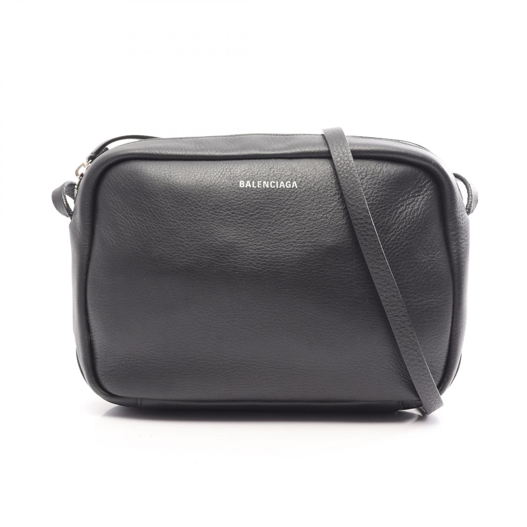バレンシアガ BALENCIAGA エブリデイ カメラバッグ S ショルダーバッグ バッグ レザー レディース ブラック系 489812 【中古】