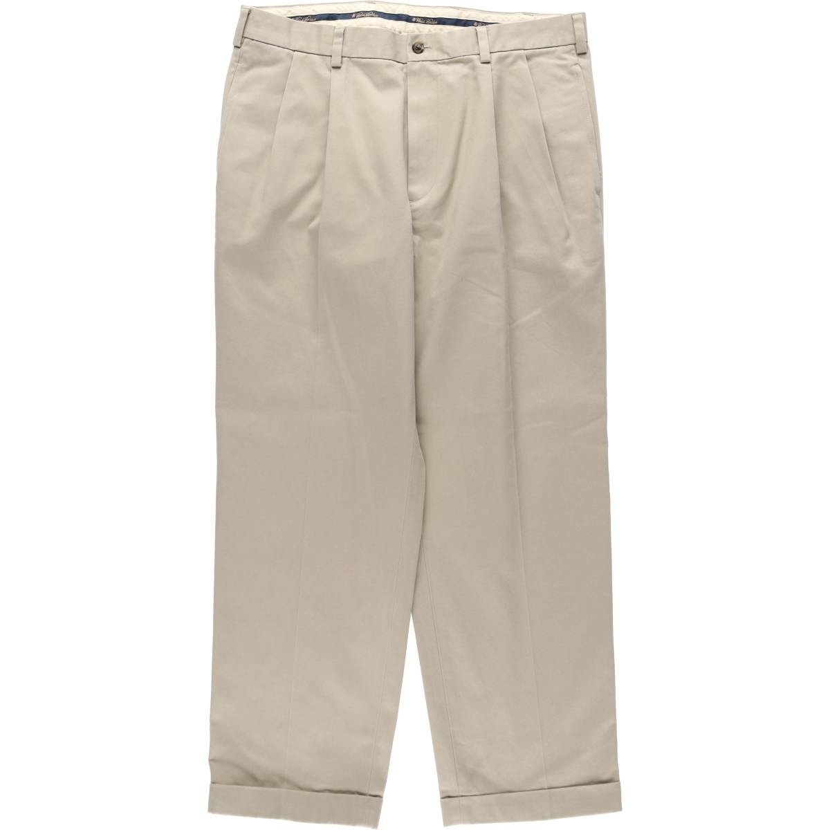 古着 ブルックスブラザーズ Brooks Brothers ADVANTAGE CHINO THOMPSON ツータック チノパンツ メンズw35相当/eaa634911