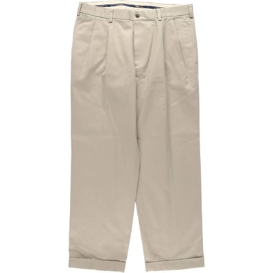 古着 ブルックスブラザーズ Brooks Brothers ADVANTAGE CHINO THOMPSON ツータック チノパンツ メンズw35相当/eaa634911
