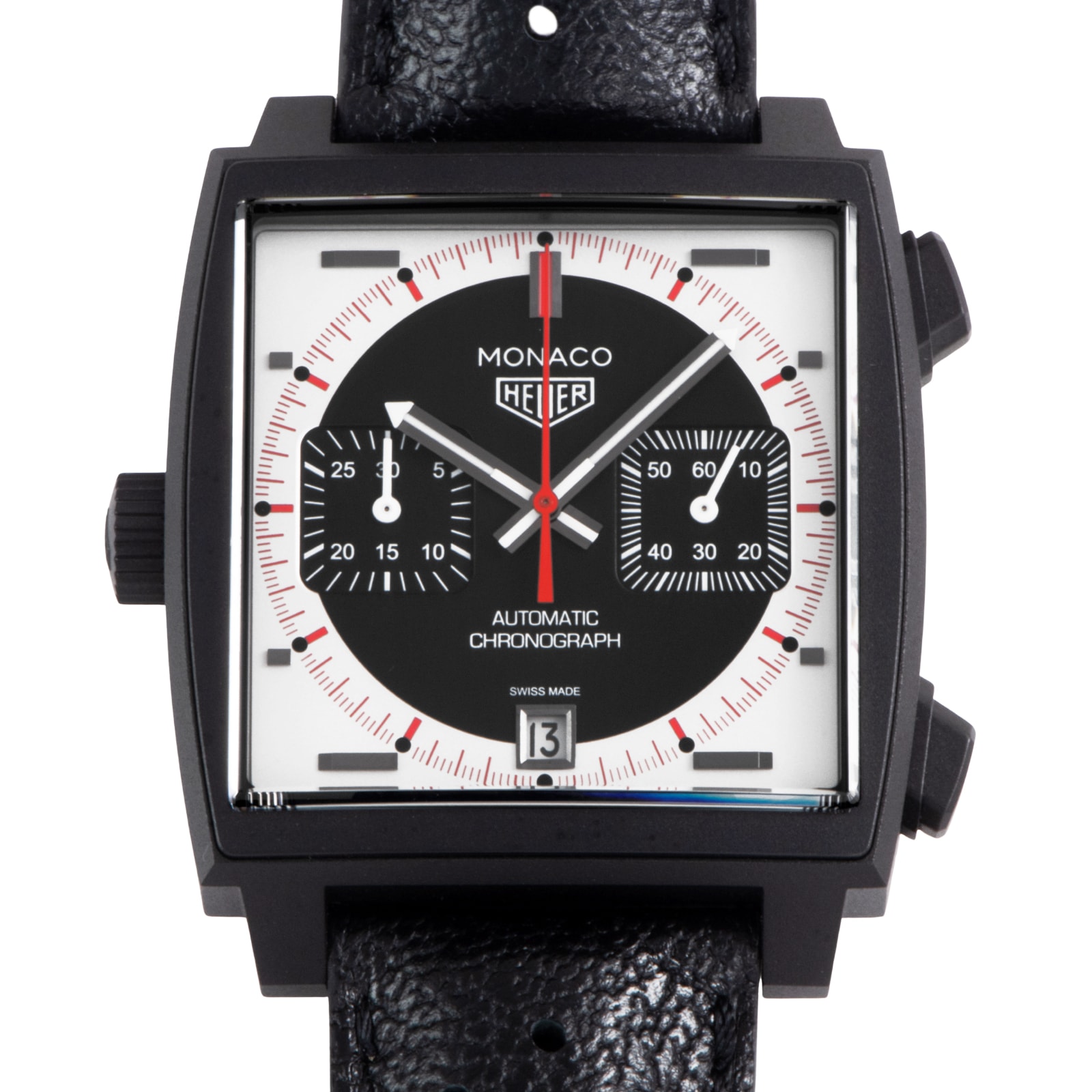 【新品】TAG HEUER タグホイヤー モナコ クロノグラフ ストップウォッチ CAW218F.FC6356 保証書2025年 2025年新作 世界970本限定【中古】