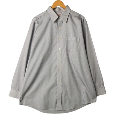 古着 ブルックスブラザーズ Brooks Brothers 346 長袖 コットンストライプシャツ メンズXL相当/eaa547006