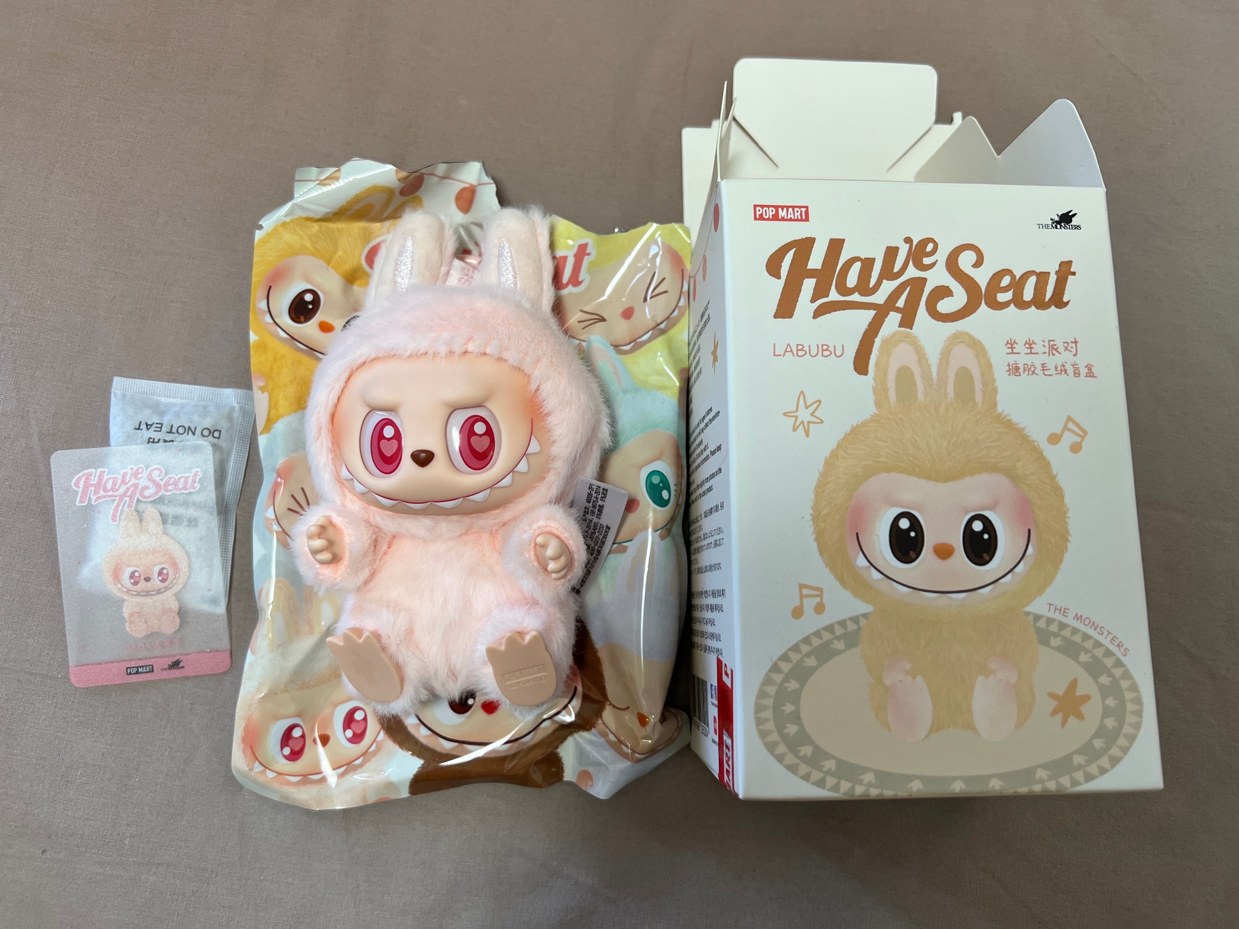 POP MART THE MONSTERS (LABUBU) Have a Seat Plush Series DADA
