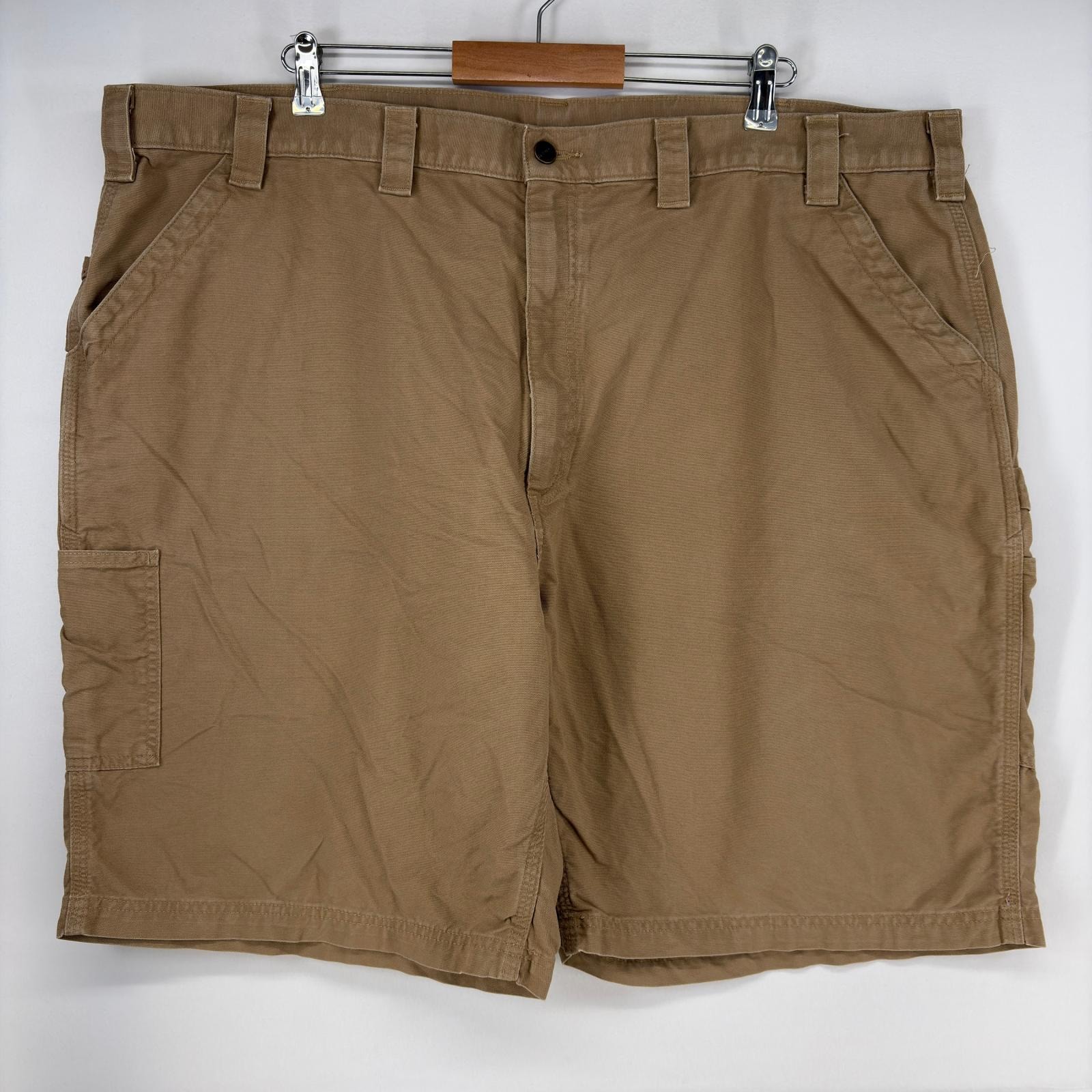 古着 カーハート Carhartt ダック ショートパンツ ペインター ワンポイントロゴ ハーフパンツ 大きいサイズ w48 ブラウン メンズ