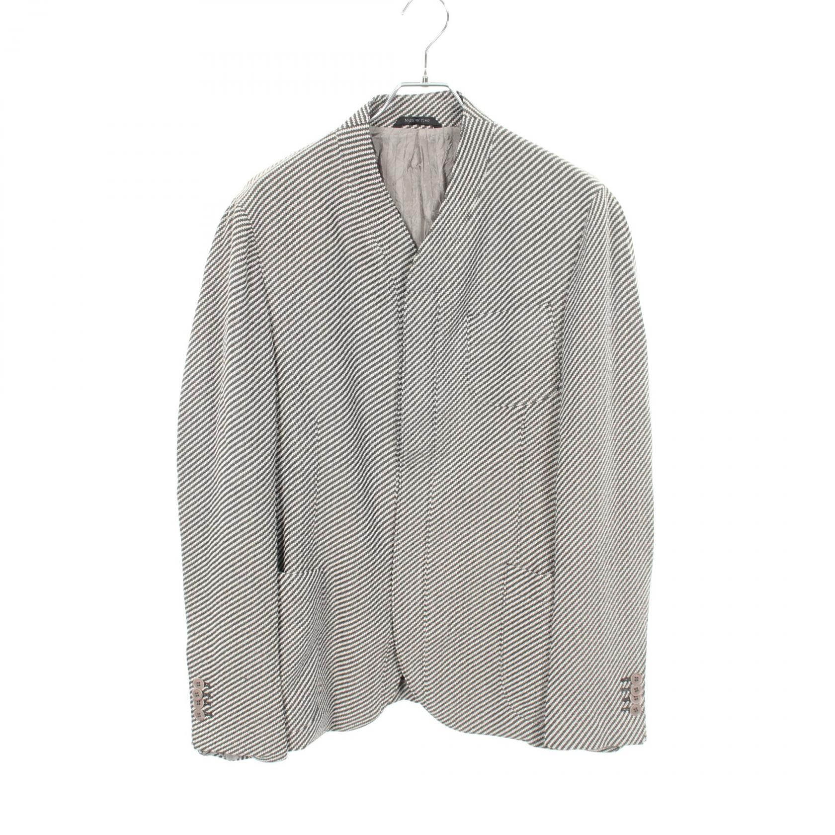 ジョルジオアルマーニ GIORGIO ARMANI ジップアップ 衣料品 アウター ナイロン レーヨン メンズ ブラック系 / グレー系 【中古】