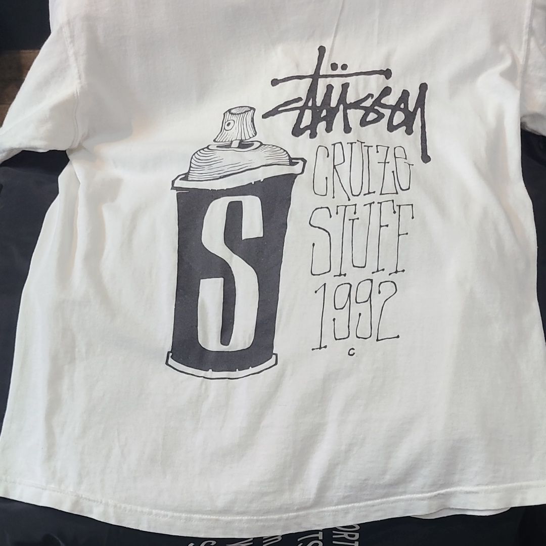 Stussy 25周年 スプレー缶Tシャツ