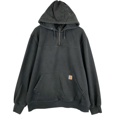 古着 カーハート Carhartt Loose Fit スウェットハーフジップパーカー メンズXL相当/eaa675795