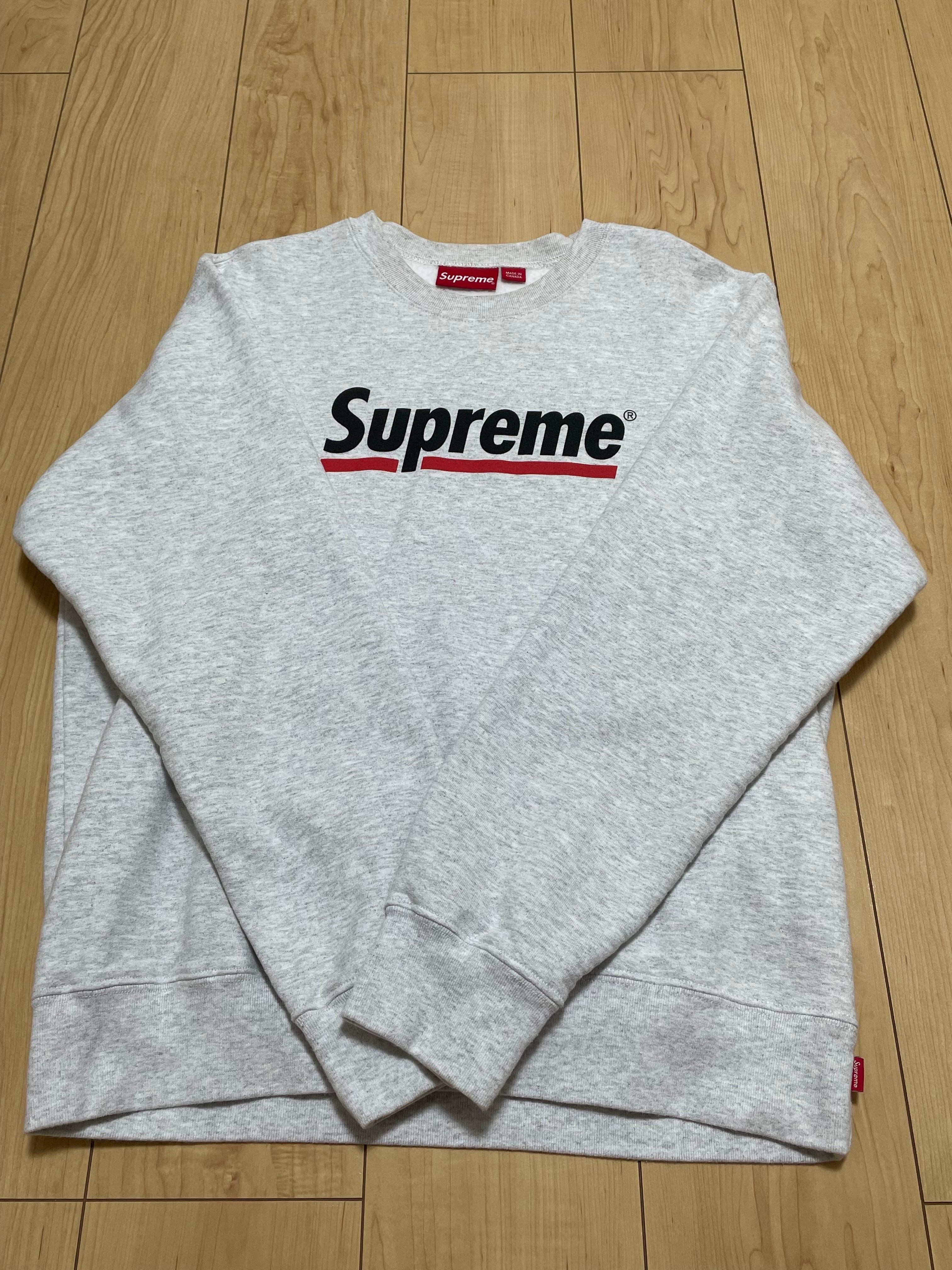 Supreme Underline Crewneck "Grey"