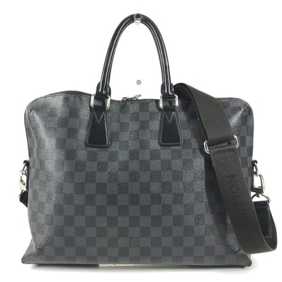 ルイヴィトン LOUIS VUITTON ポルトドキュマンジュール PDJ N48224 ダミエグラフィット カバン ブリーフケース ハンドバッグ 書類バッグ ビジネスバッグ ダミエグラフィットキャンバス ブラック