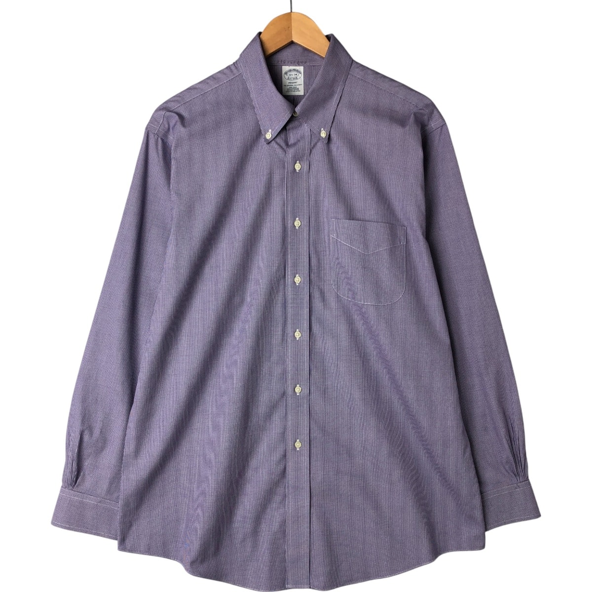 古着 ブルックスブラザーズ Brooks Brothers Est.1818 REGENT 長袖 ボタンダウンチェックシャツ メンズL相当/eaa541777