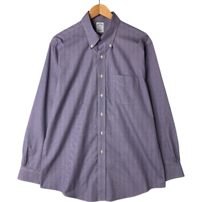 古着 ブルックスブラザーズ Brooks Brothers Est.1818 REGENT 長袖 ボタンダウンチェックシャツ メンズL相当/eaa541777