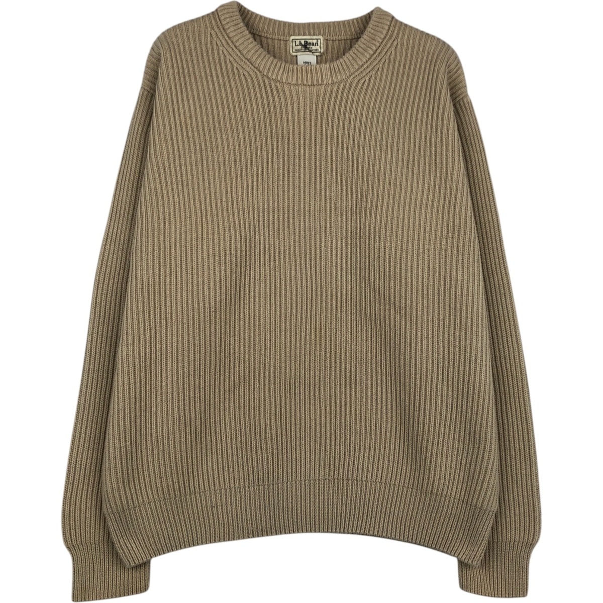 古着 90年代 エルエルビーン L.L.Bean リブ編み コットンニットセーター メンズL相当 ヴィンテージ/eaa619700