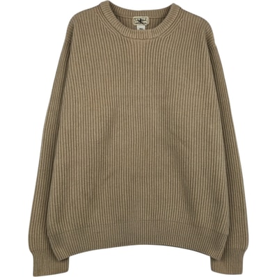 古着 90年代 エルエルビーン L.L.Bean リブ編み コットンニットセーター メンズL相当 ヴィンテージ/eaa619700