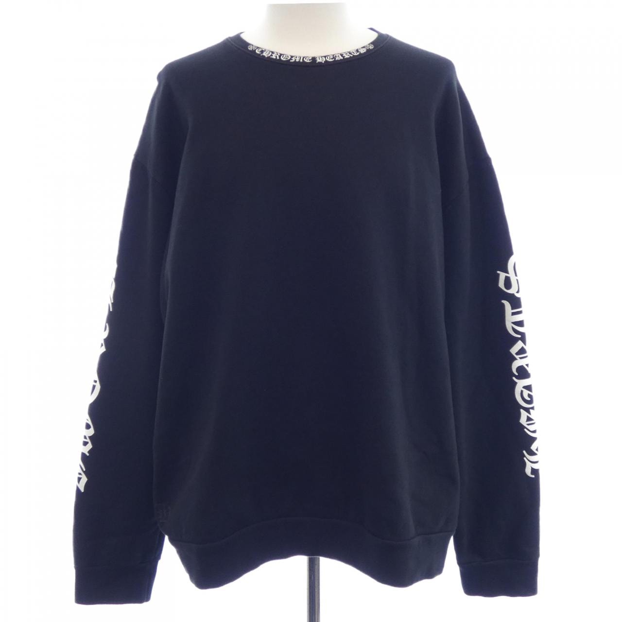 Chrome Hearts Neck Logo Crew Sweat "Black"