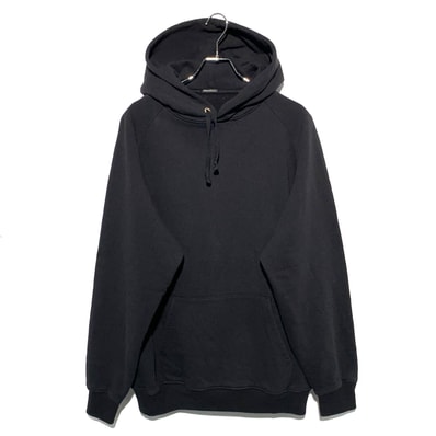 COMOLI Loopback Cotton Hoodie "Black"